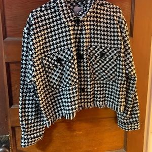 Black and white jacket